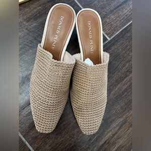 🌵 Donald J Pliner Fenda Stretch Mule – Tan Neutral Chic 🌞 sz 7